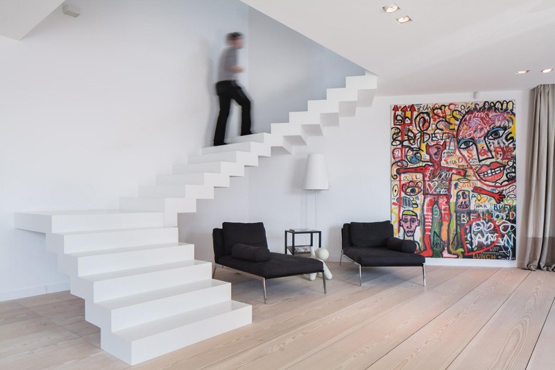 escalier-sans-rampe-tournant-design