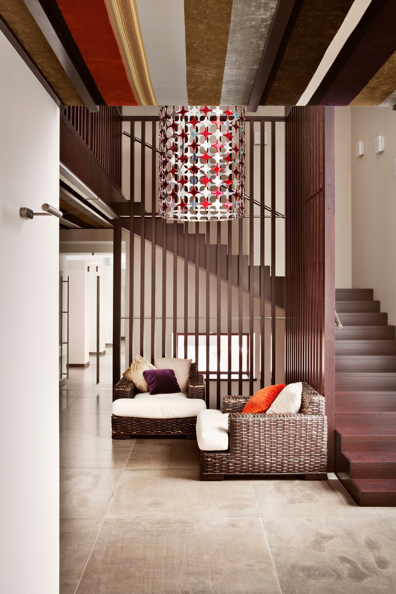 escaliers-bois-droit-marches-bois-balustrade-lattes-bois escaliers en bois