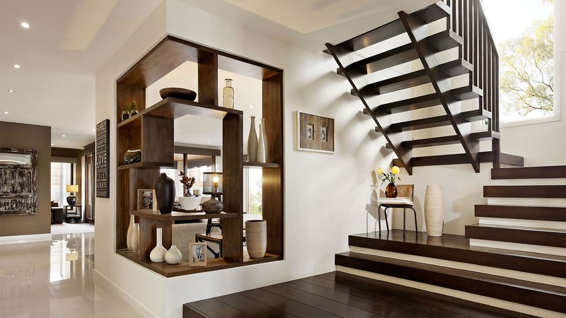 escaliers-bois-suspendu-marches-bois-brun-sans-contremarche escaliers en bois