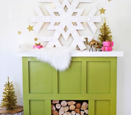 idees-deco-noel-faire-soi-meme-flocon-neige-lumineux-étoiles-paillettes-or