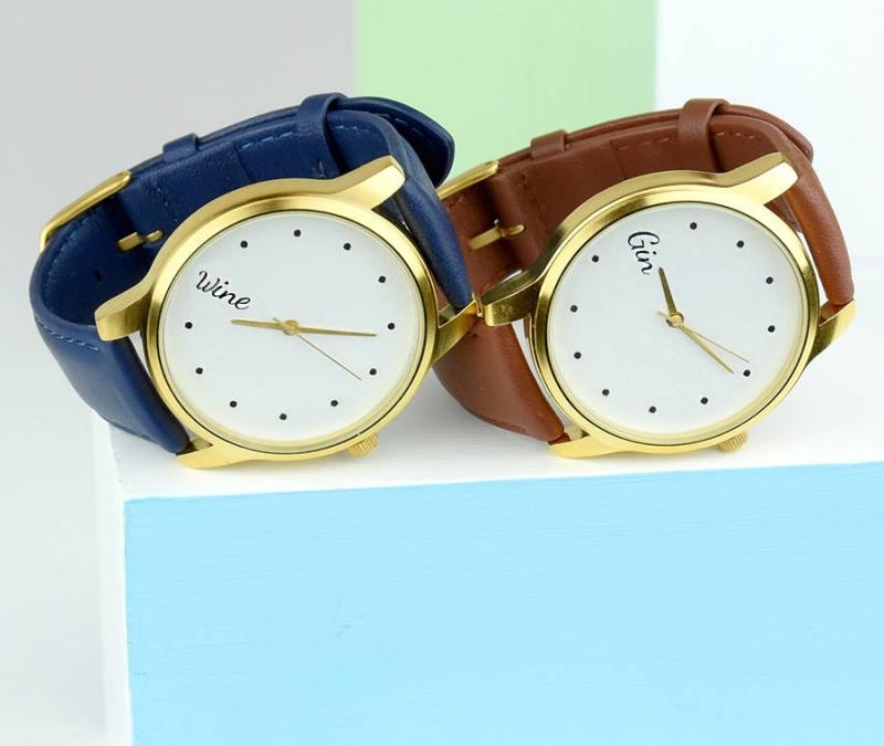 idée-cadeau-18-ans-montres-bracelet-cuir-marron-bleu-personnalisees