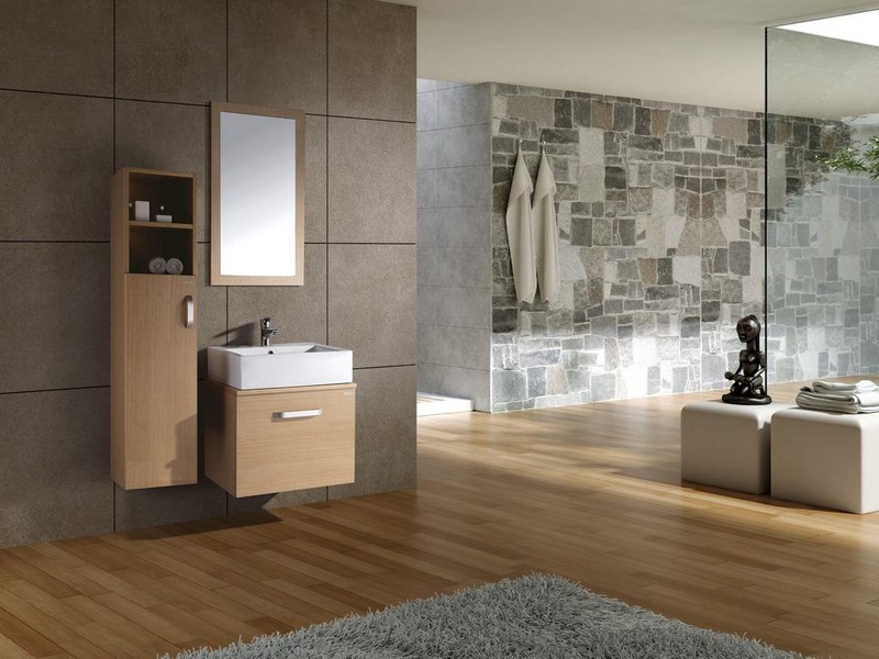 image-salle-bain-naturelle-meubles-bois-clair-deco-murale-pierre-naturelle image salle de bain