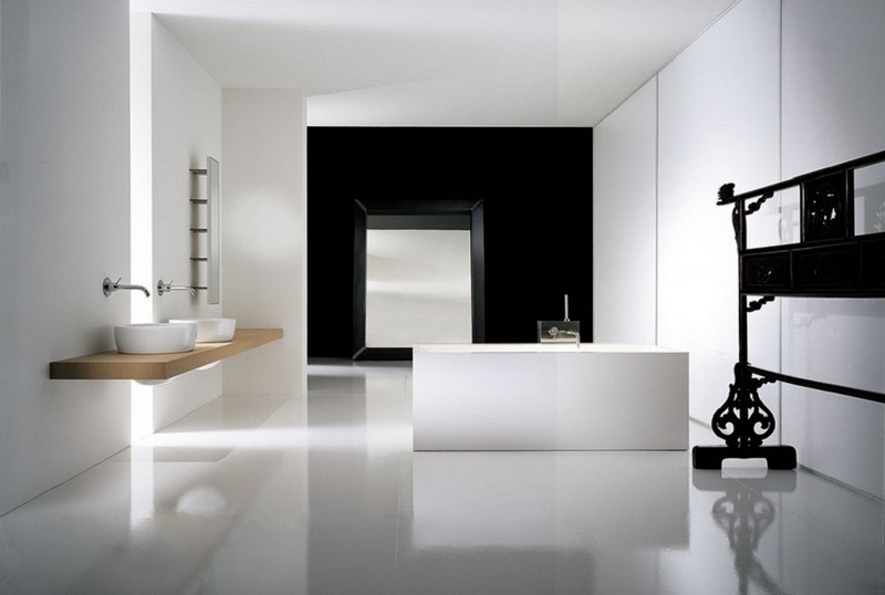 inspiration-salle-bain-luxe-baignoire-rectangulaire-plan-vasques-bois