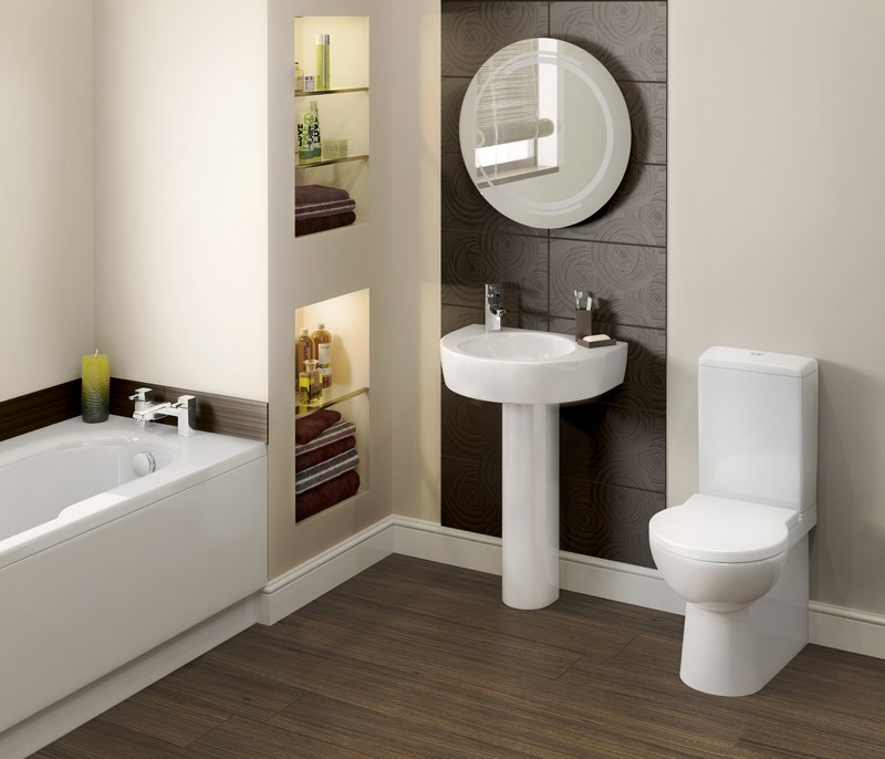 inspiration-salle-bain-toilettes-carrelage-simili-bois-miroir-rond