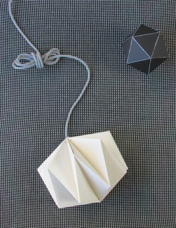 lampe-origami-faire-soi-meme-blanche-cable-douille lampe origami