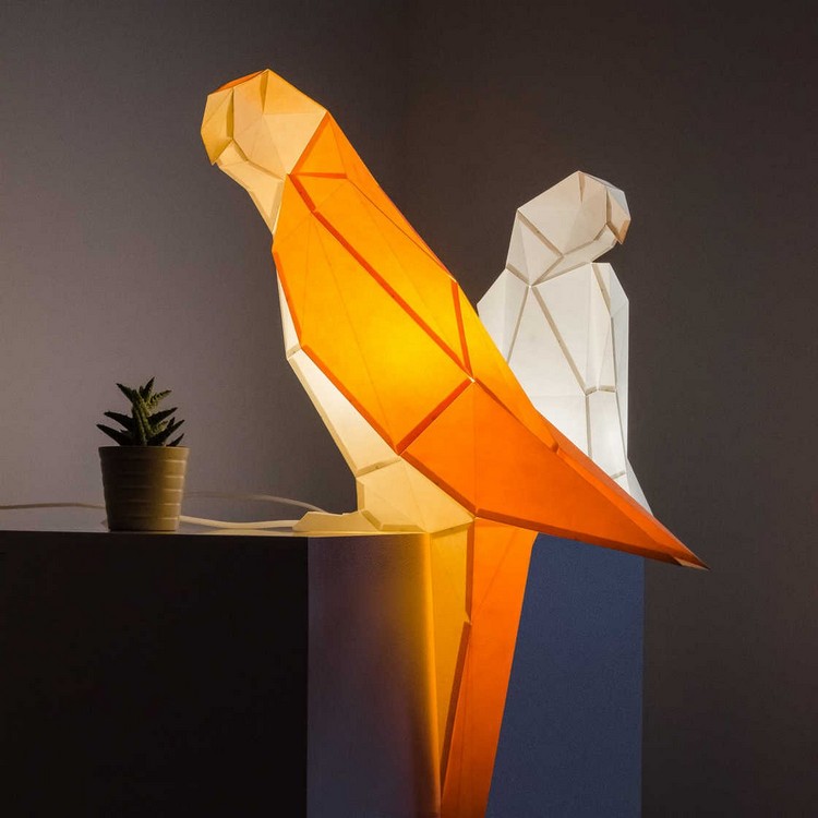 lampe-origami-oiseaux-perchés