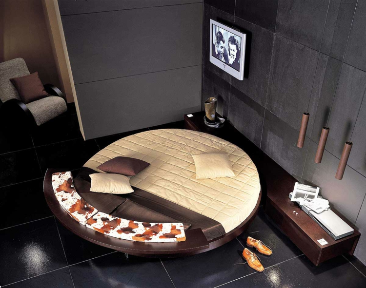 lit-rond-design-chacolat-beige-appartement-masculin-design