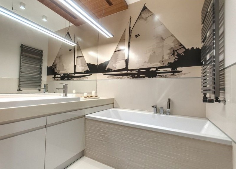 papier peint salle de bain barques-voile-effets-spéciaux