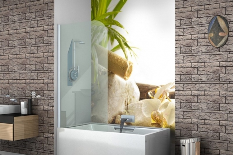 Papier peint salle de bain moderne - 30 idées ingénieuses