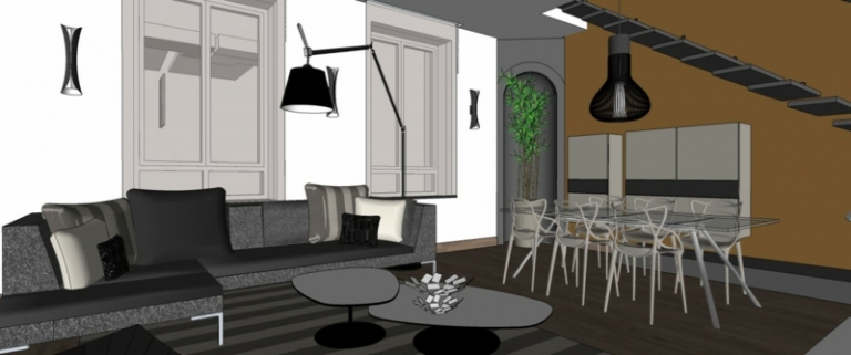 plan-salon-3d-aire-ouverte-coin-repas-meubles-gris-noir-blanc