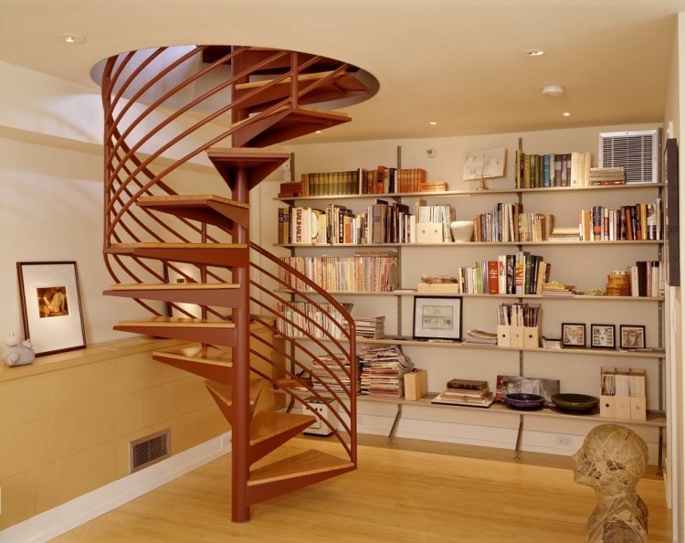 Rambarde escalier colorée comme accent de décoration Escalier décor Métal