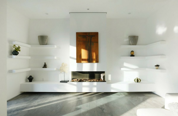 rangement-salon-moderne-composition-murale-blanc-cadre-design