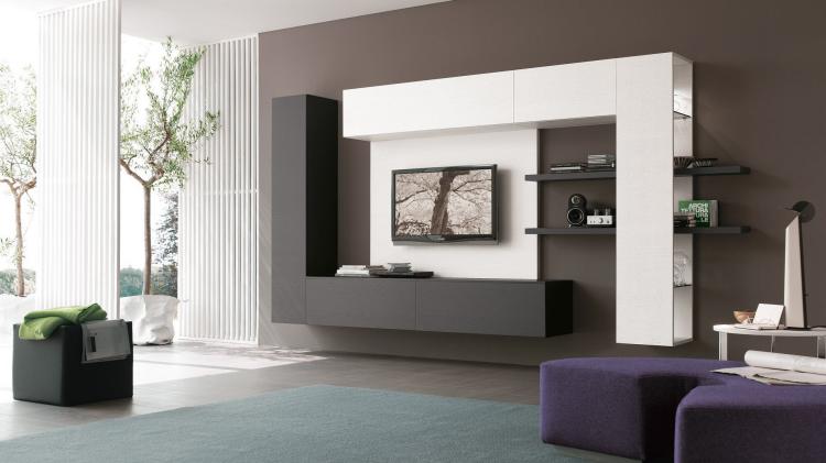 rangement-salon-moderne-meubles-gris-anthracite-blanc-poufs