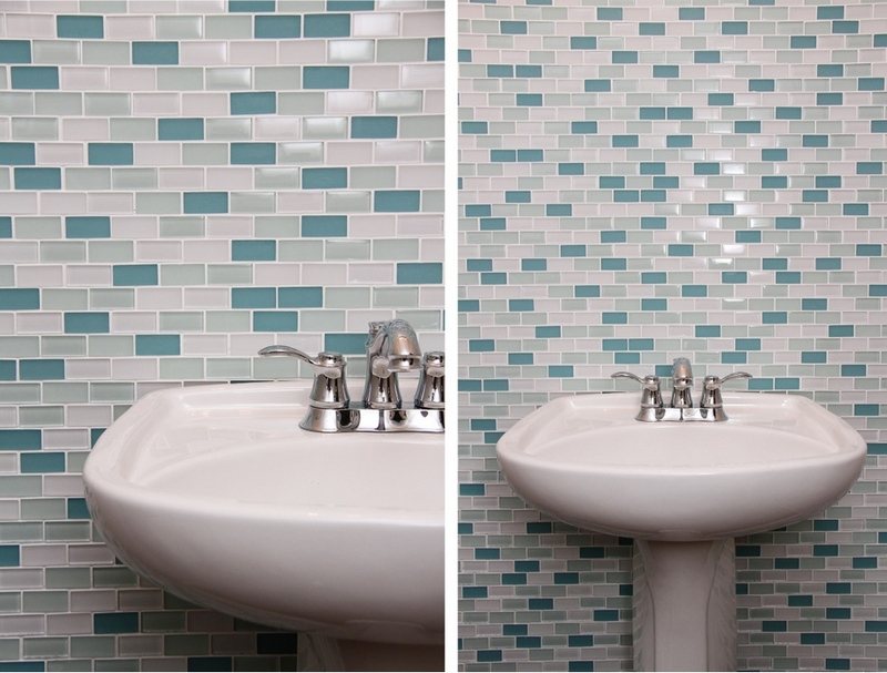Revêtement mural salle de bain 55 carrelages et alternatives Salle deau:faience avec frise verticale