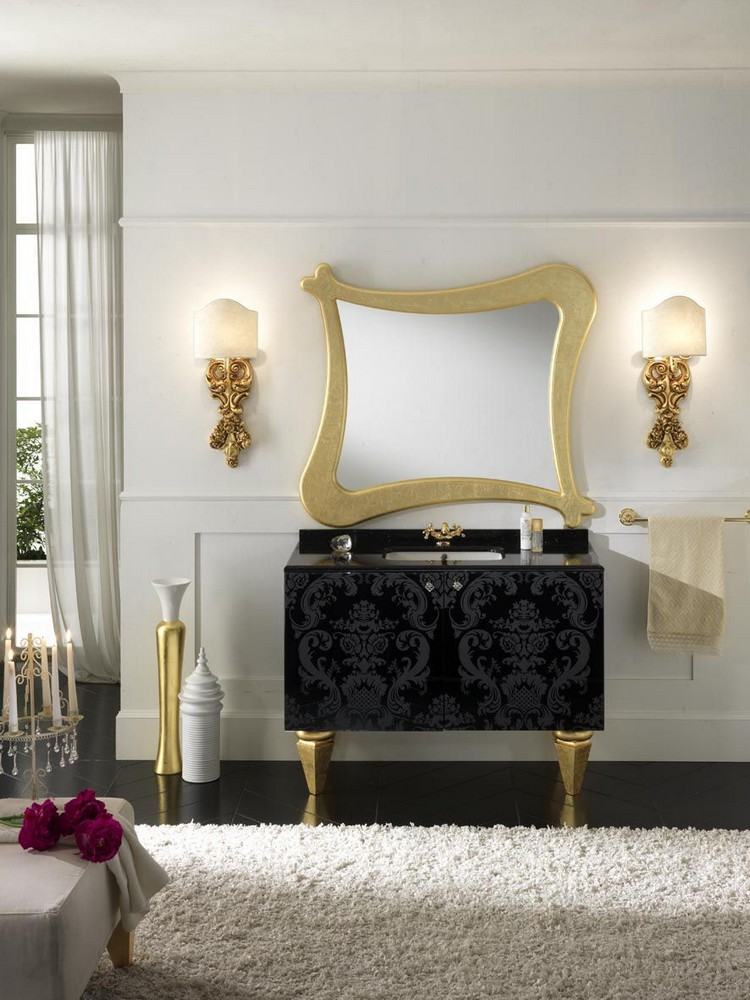 salle-bain-baroque-mobilier-noir-fioritures-laquées