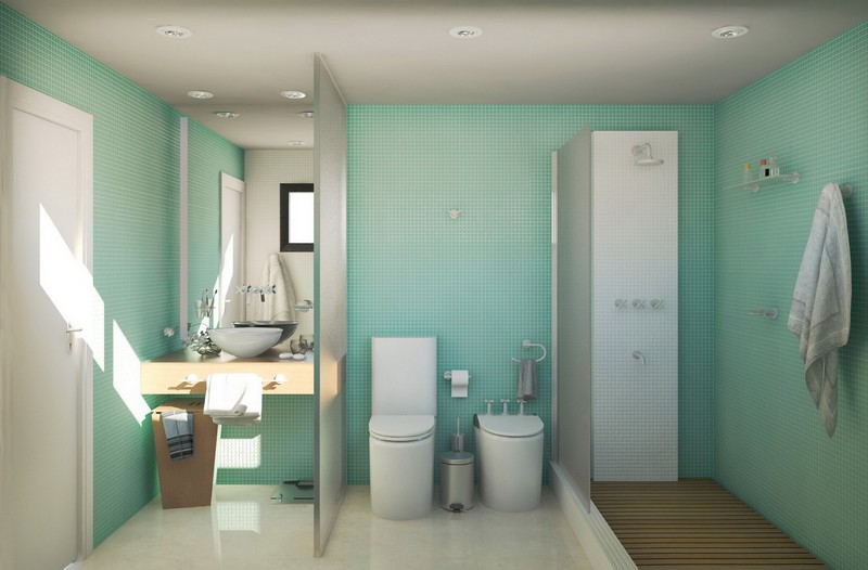 salle-bain-coloree-mosaique-vert-menthe