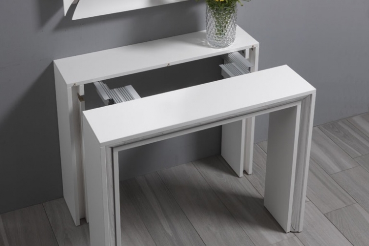 Table gain de place pliante, rabattable ou gigogne