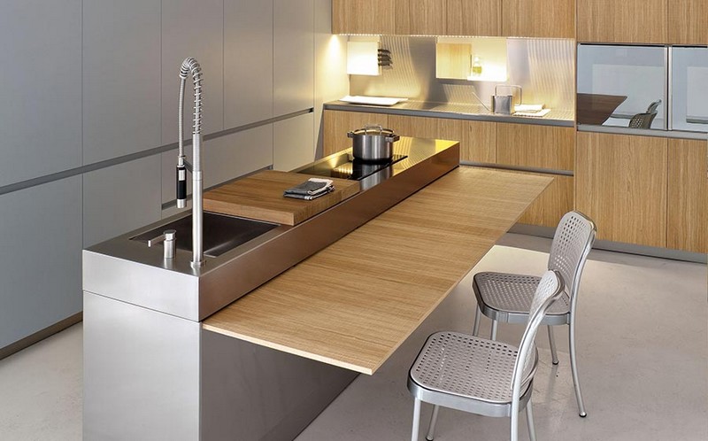 Table gain de place 55 idées pliantes, rabattables ou gigogne Pliante de cuisine table décor
