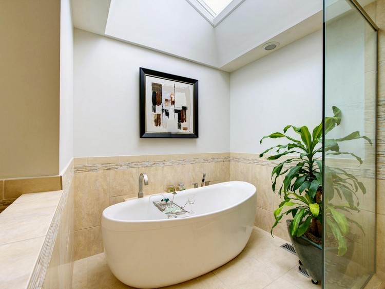 tableau-salle-bain-abstrait-au-dessus-baignoire-ilot-ovale