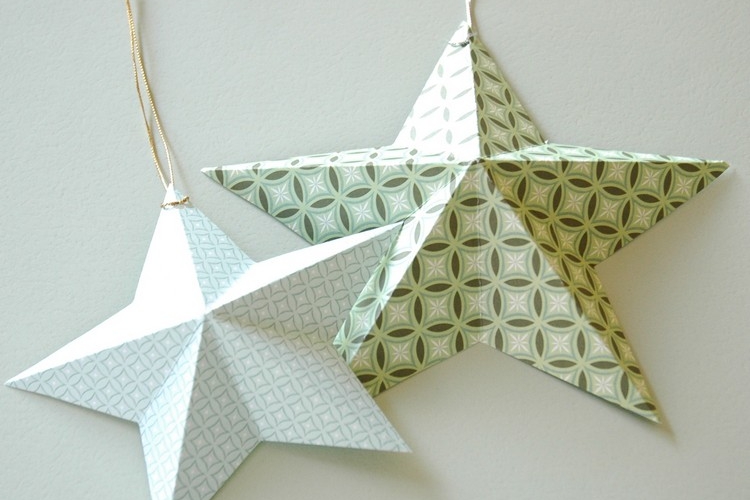 Étoile de Noël en papier à faire soi-même : DIY étoile 3d en 50 idées super