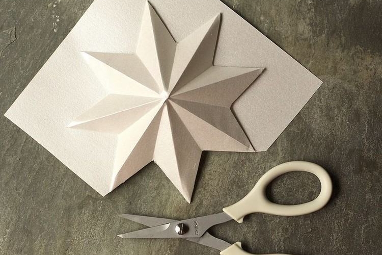 Etoile De Noel En Papier A Faire Soi Meme