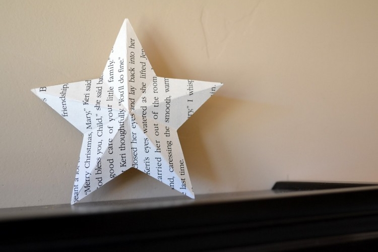 Étoile de Noël en papier à faire soi-même : DIY étoile 3d en 50 idées super