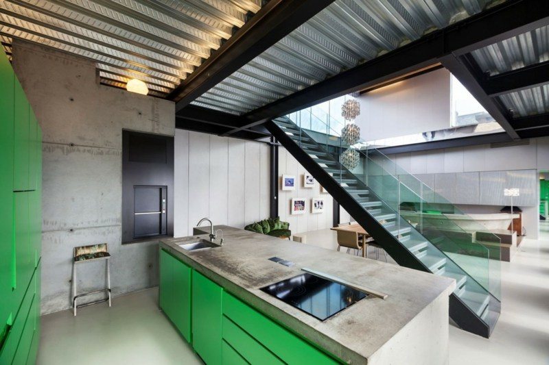 Béton ciré plan de travail cuisine pour un bel intérieur Cuisine décor Beton
