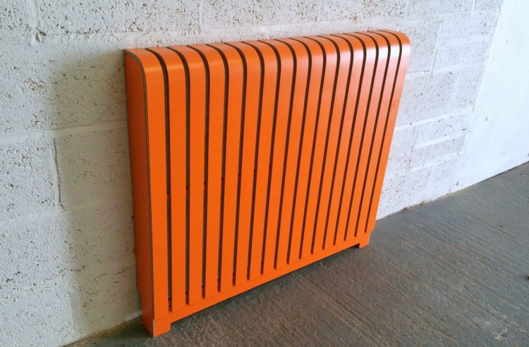 cache-radiateur-design-grille-classque-repeinte-orange