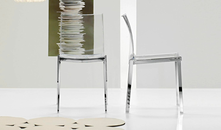 chaise-design-transparente-piètement-métallique-Amanda-Bonaldo