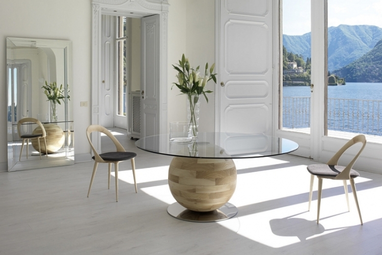 chaises-salle-manger-deisgn-bois-clair-tables-ronde-moderne