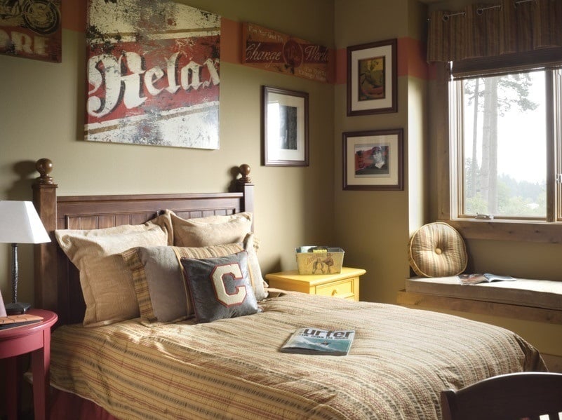 chambre-style-New-York-vintage-idée-palette-couleurs-déco-murale