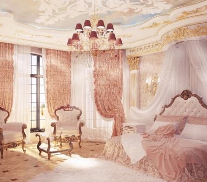 chambre-style-baroque-décor-rose-pastel-fauteuils-tissu-blanc