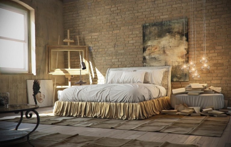 Idées de décoration d'un bureau style industriel  Industrial style  bedroom, Industrial decor bedroom, Home decor furniture