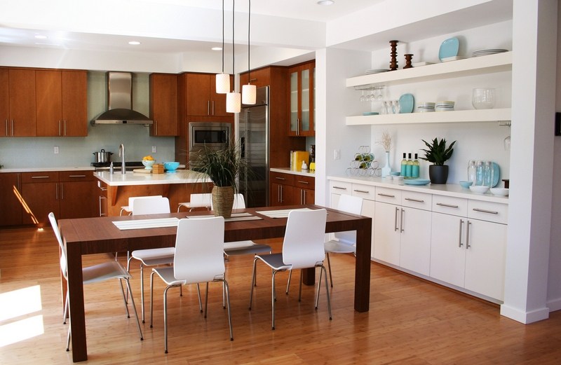 Coin repas cuisine astuces d'aménagement et photos cool Deco cuisine avec table intégrée