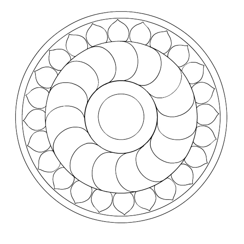 coloriage-imprimer-mandala-cercles-concentriques-motifs-orientaux