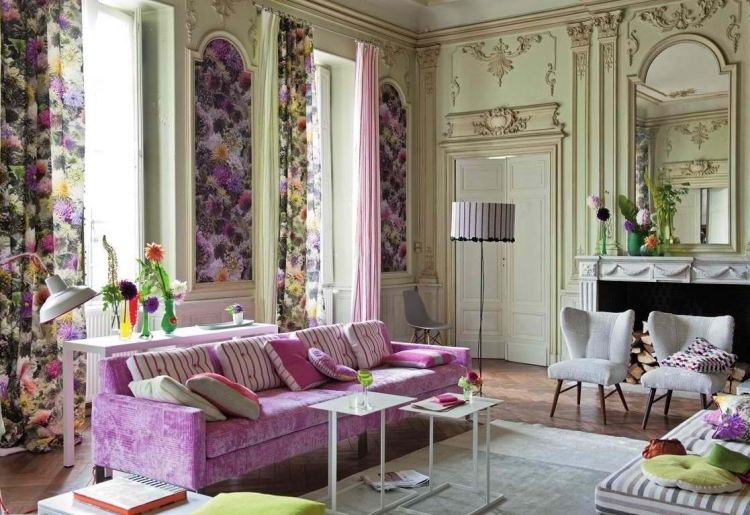 Décoration campagne chic,meubles et accessoires 37 idées Rideau pour cuisine campagne chic