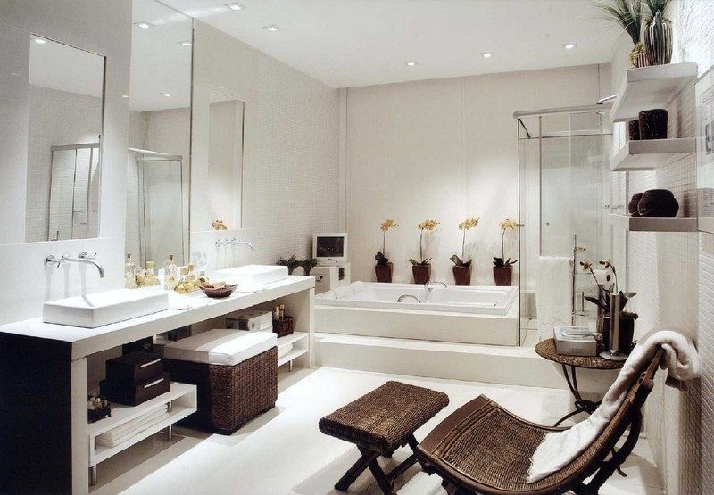 Décoration salle de bain zen – créer le coin relax idéal Deco jacuzzi interieur