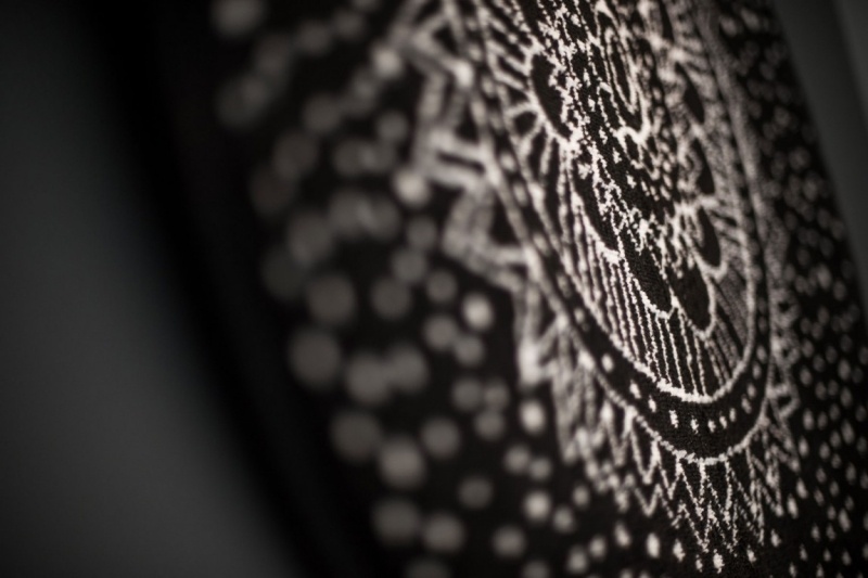 déco-noir-blanc-décoration-murale-motif-Mandala-assortie