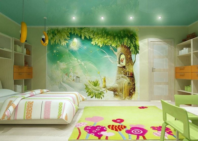 fresque-murale-chambre-enfant-cabane-arbre-lune