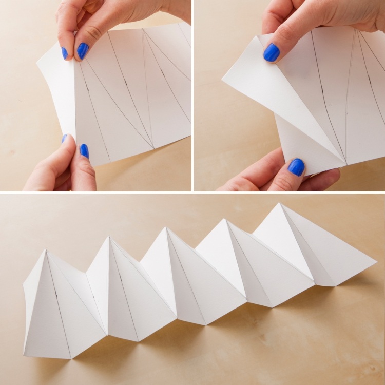 lampe-papier-origami-réalisation-plis-détail