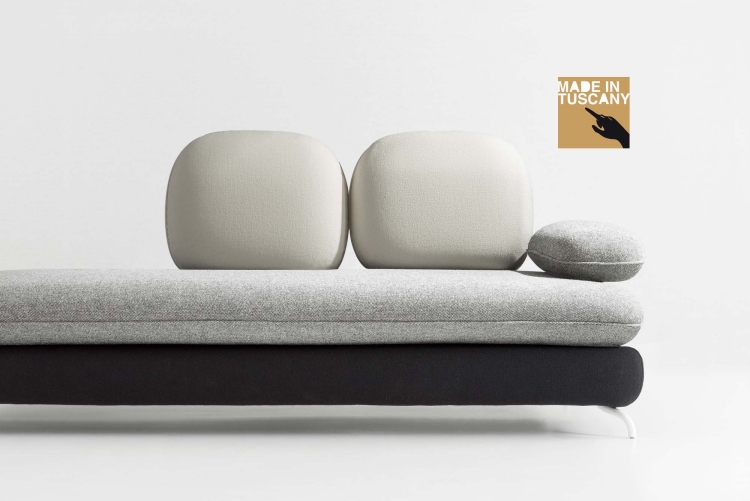 meubles design italien canapé modulable sogno gris-blanc-noir