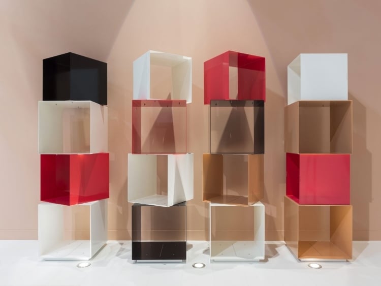 meubles design italien étagères rangement pratiques cubes superposés