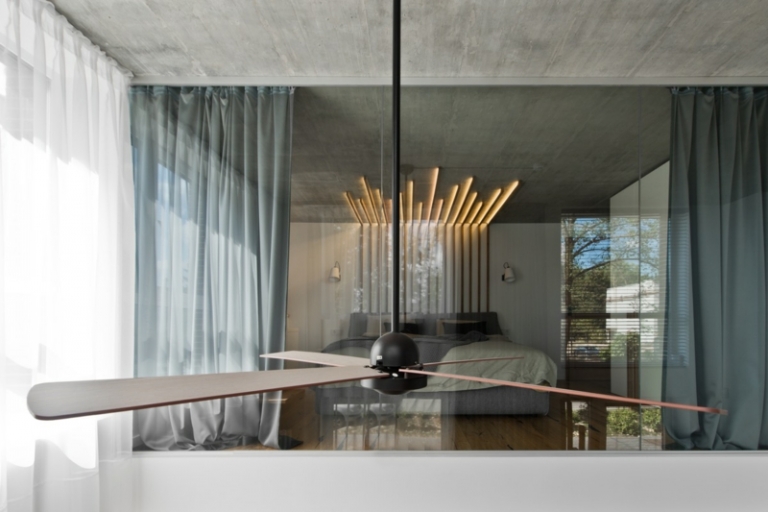 mobilier-scandinave-décoration-loft-béton-ventilateur-pladond