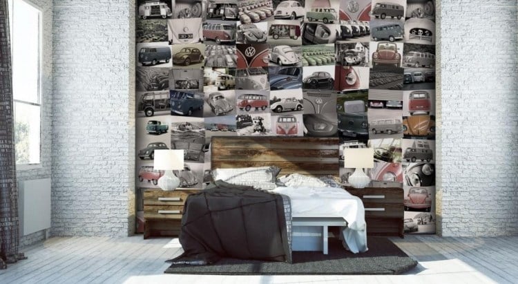 pele-mele-photos-automobiles-retro-chambre-coucher