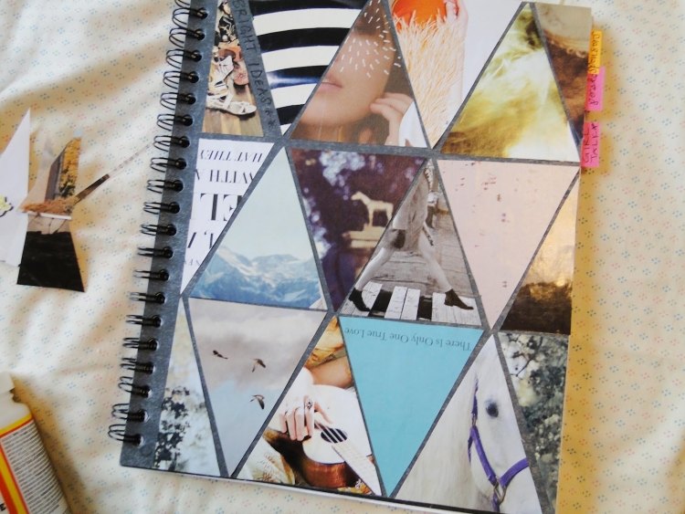 pele-mele-photos-couverture-carnet-notes-personnalisee-triangles-photos-images