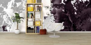 poster-mural-xxl-motifs-visages-noir-blanc-gris