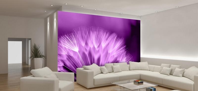 poster-mural-xxl-violet-canapé-angle-blanc-design