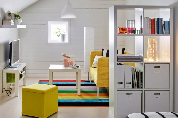rangement-cube-Ikea-séparation-espace-8-cases-combles-aménagés