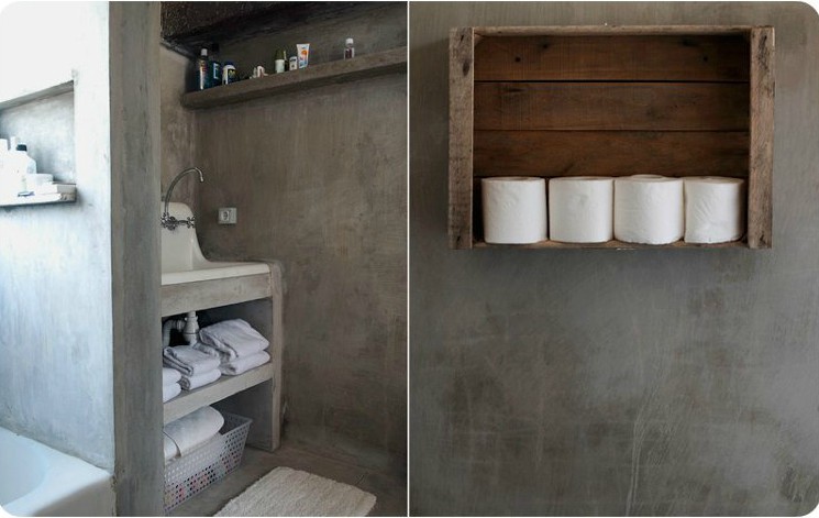 rangement papier toilette module-rustique-lattes-bois-diy-mur-beton