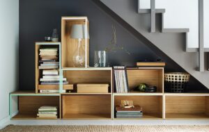 rangement sous escalier meuble modulable cases autonomes